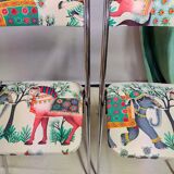 Vintage chrome folding chair