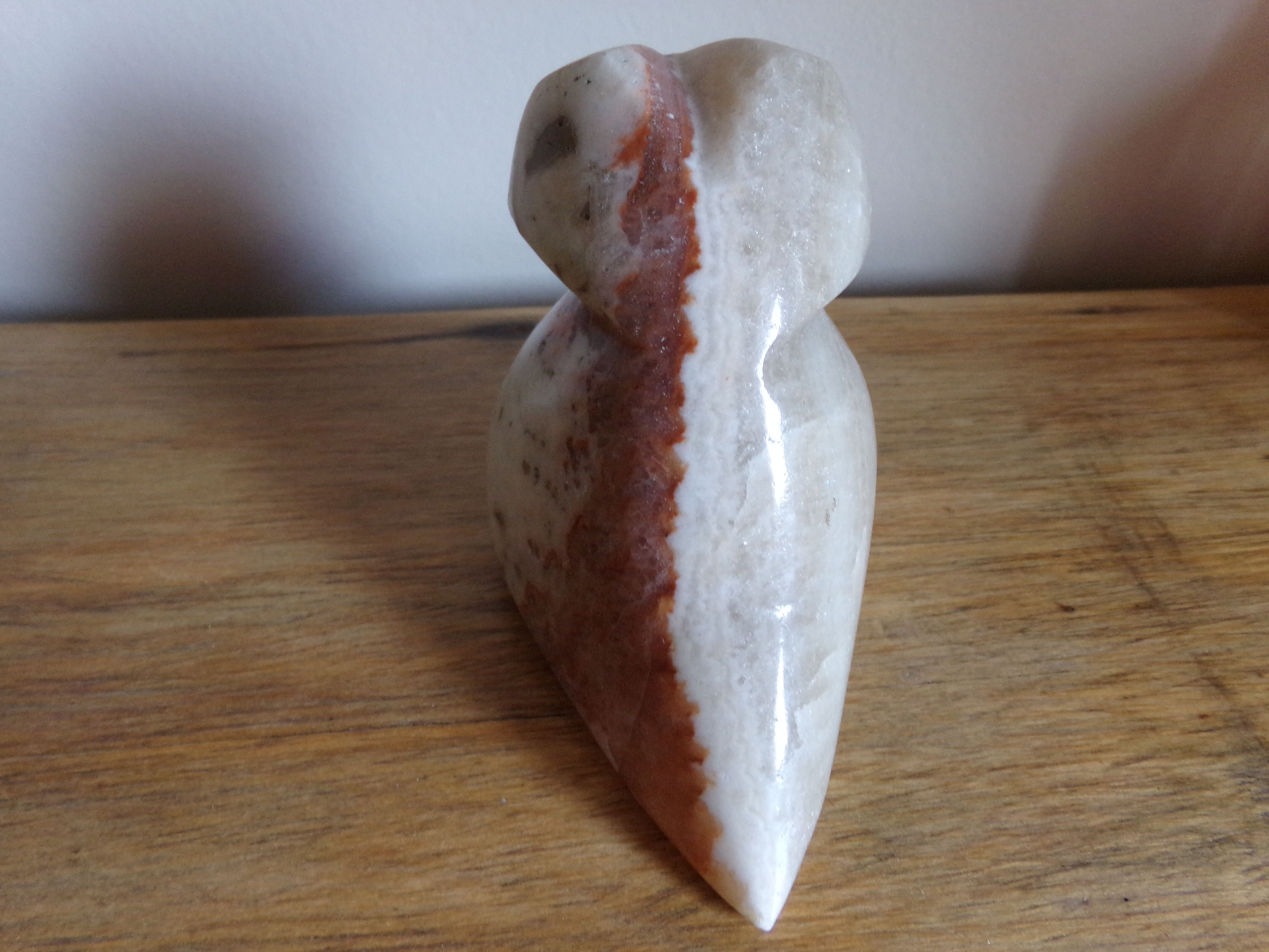 Alabaster owl paperweight