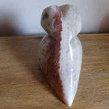 Alabaster owl paperweight
