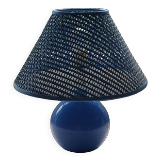 Lampe boule bleue