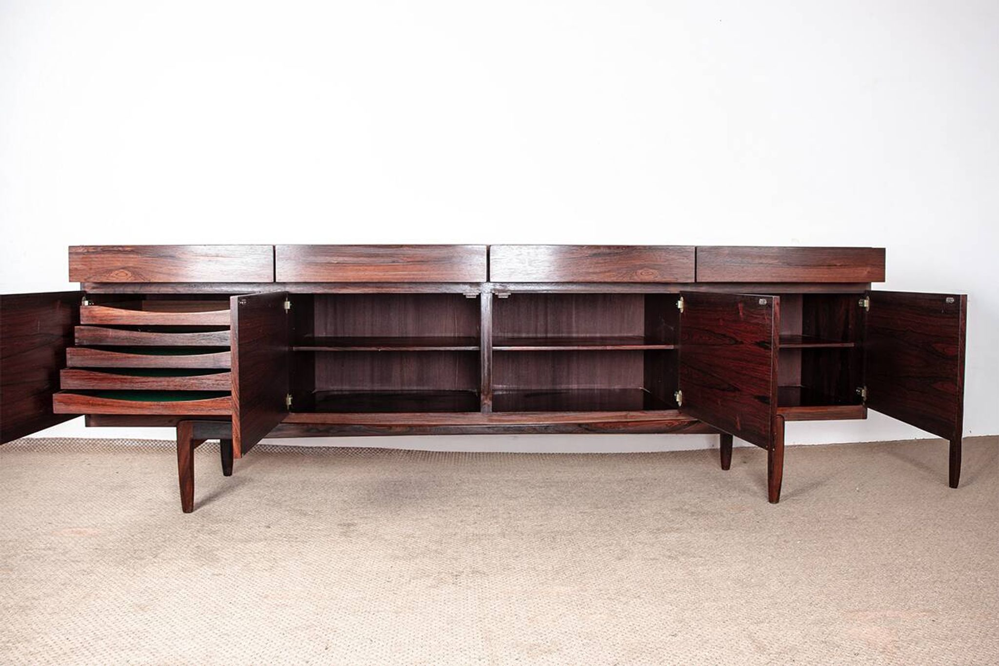 Danish Enfilade in Rosewood, model FA 66, Ib Kofod-Larsen for Faarup.