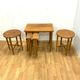 Vintage nesting tables by Paul Hundevad, Czech design, 1960s