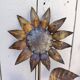 Paire d’appliques fleurs, cuivre et étain. Vintage