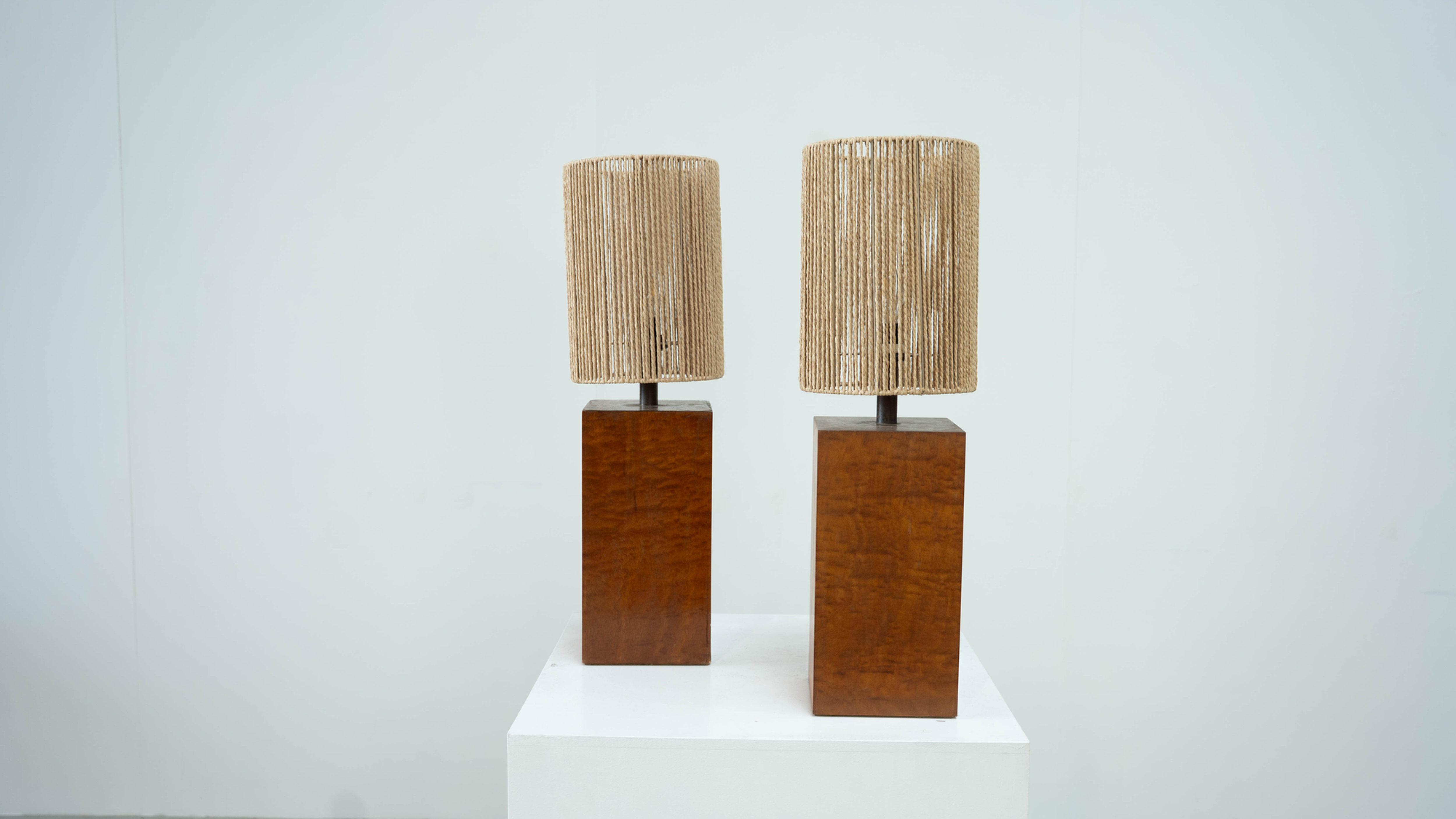 Set of two French table lamps