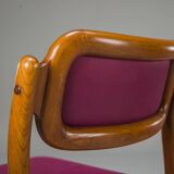 4 chaises en teck par Johannes Andersen pour Uldum