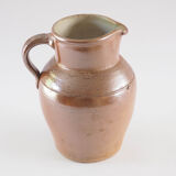Iridescent stoneware pitcher
