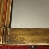 Large Louis Philippe mirror gilded with leaf. 137 x 99 cm.