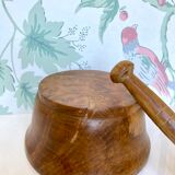 Mortar and pestle made of olive wood