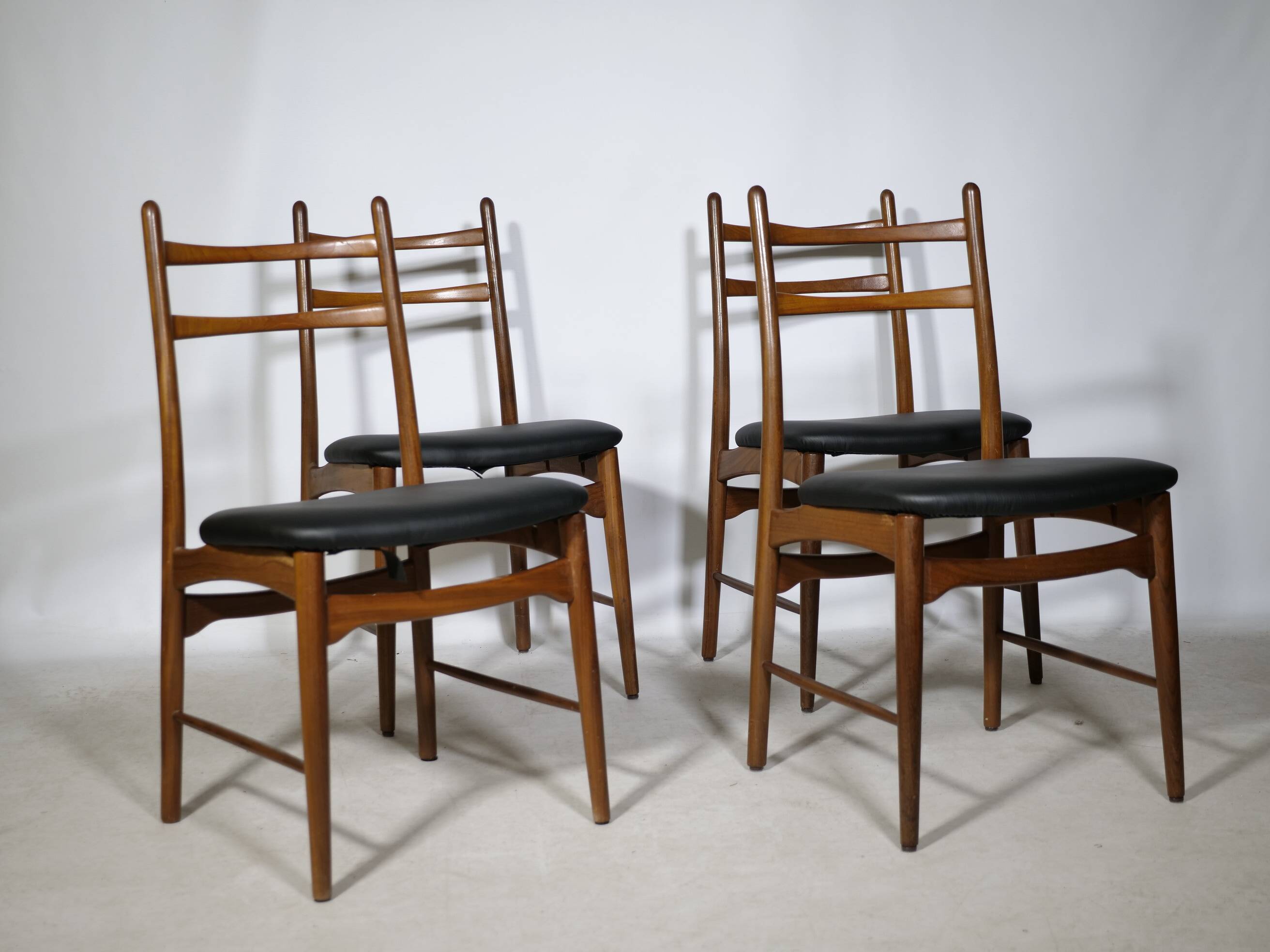 Teak Dining Chairs, Design by Georg Leowald for Wilkhahn, Set of 4, 1960s