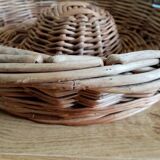 Panier rond plat décoration murale