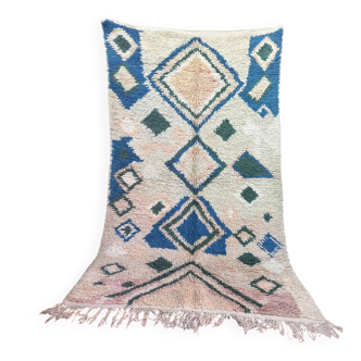 Authentic Moroccan Berber rug, Azilal brand new and colorful, 243x140cm