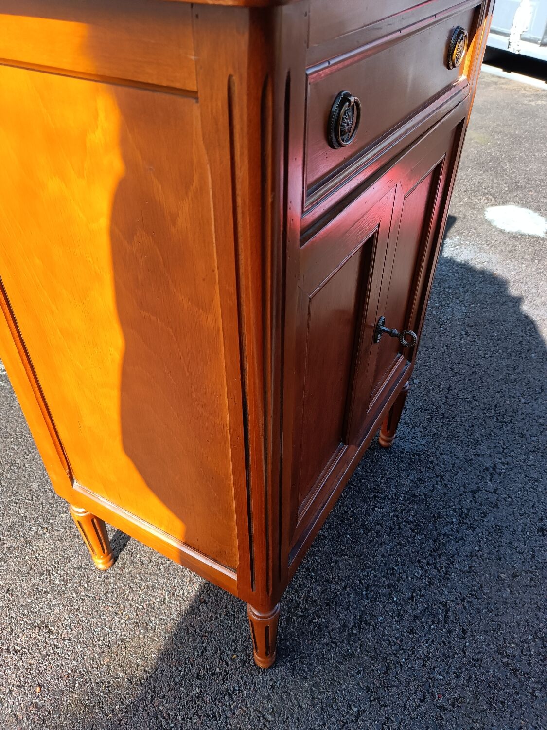 Old sideboard bedside Louis XVl style