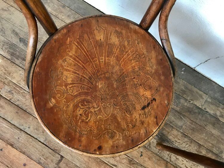 Pair of bistro chair number 14 fischel