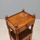 Antique walnut bedside table with drawer, Italy, 19th century.