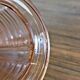 Art Deco style vase in salmon-colored glass