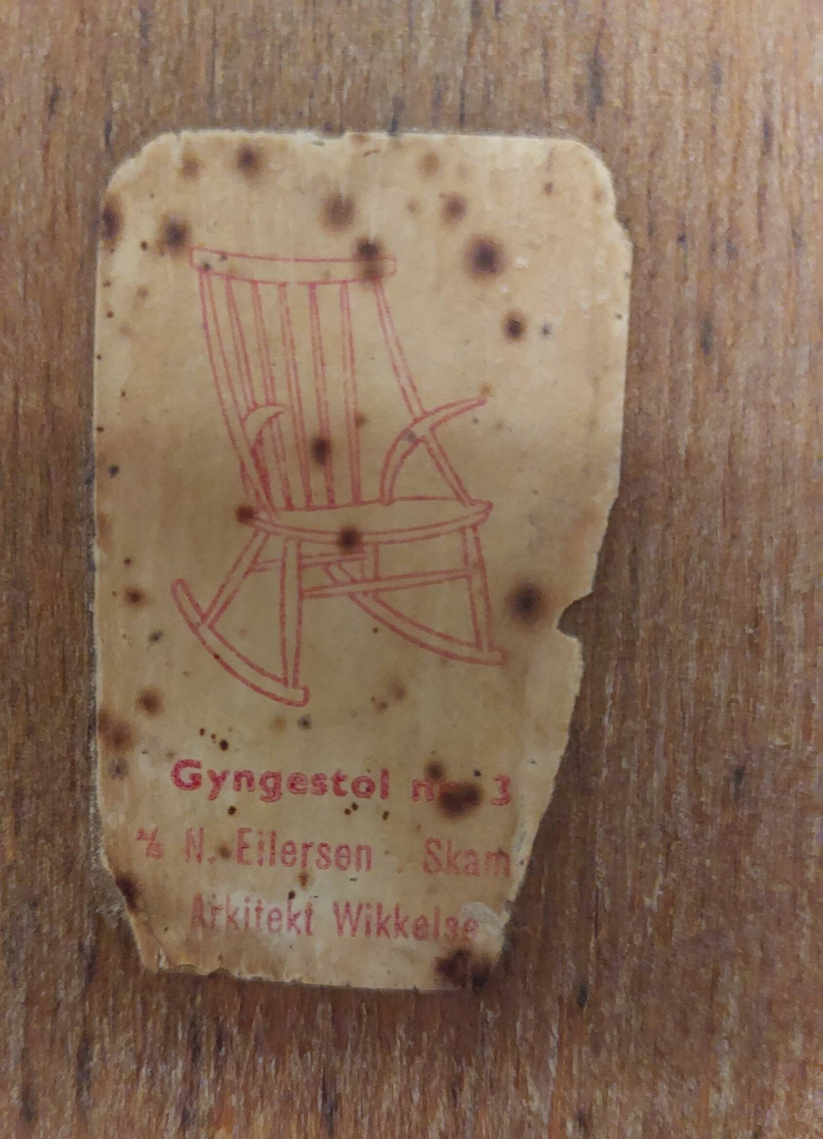 Scandinavian Rocking Chair by Illum Wikkelsø for Niels Eilersen, 1958