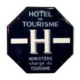 Hotel enamelled plate