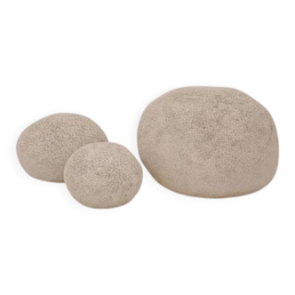 Set of 3 "Dora" Moon Rock Lamps – André Cazenave