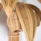 Pair of "coconut/palm" wall lights in rattan