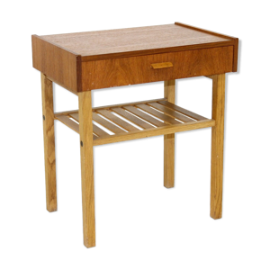 Table de chevet en teck,