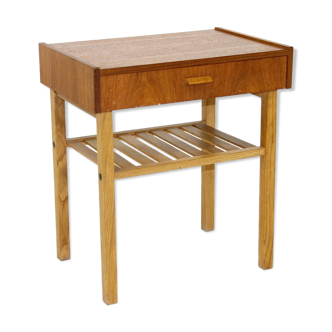 Table de chevet en teck, suède, 1960