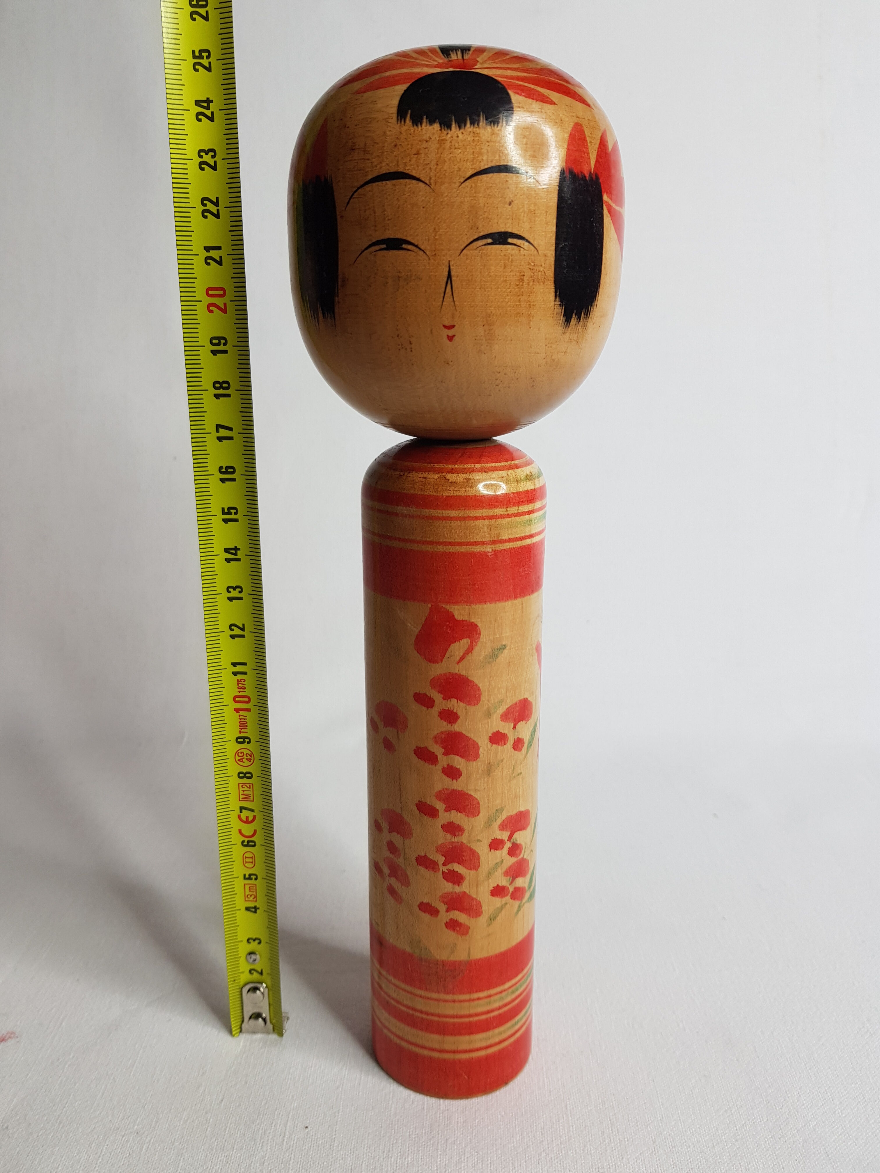 Vintage Kokeshi doll, 25 cm