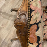 Louis XV style walnut armchair