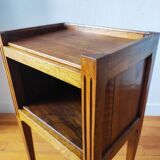 Antique walnut bedside table in the Directoire style