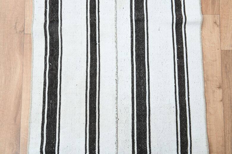 Vintage Striped Turkish Kilim Runner 60 x 243 cm