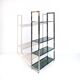 Vintage Italian freestanding shelf in chrome, 1970s
