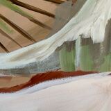 Snow top peak original acrylic painting