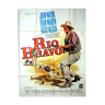 Affiche vintage Rio bravo John Wayne 120x160 cinéma