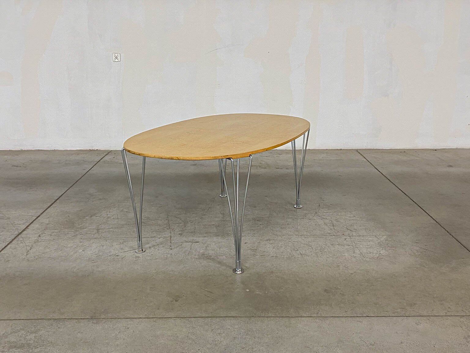 Superellipse table by Bruno Mathsson and Piet Hein for Fritz Hansen