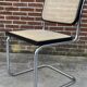 Cesca chair b32 model in blak and wood by Marcel Breuer