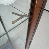 Beautiful mahogany museum display cabinet from England, circa 1925.