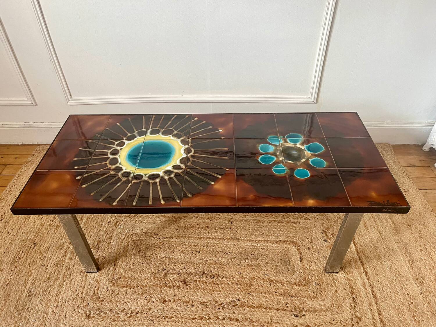 Ceramic coffee table signed BELARTI, 1960s