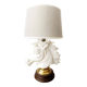Art Deco crackled ceramic horse lamp