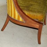Empire walnut hooded sofa