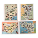 Reserved Marie-Eve - Set of 4 illustrated cards