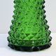 Empoli bottle vintage carafe in green diamond point glass Italy