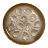 Assiette de présentation à huîtres Niderviller