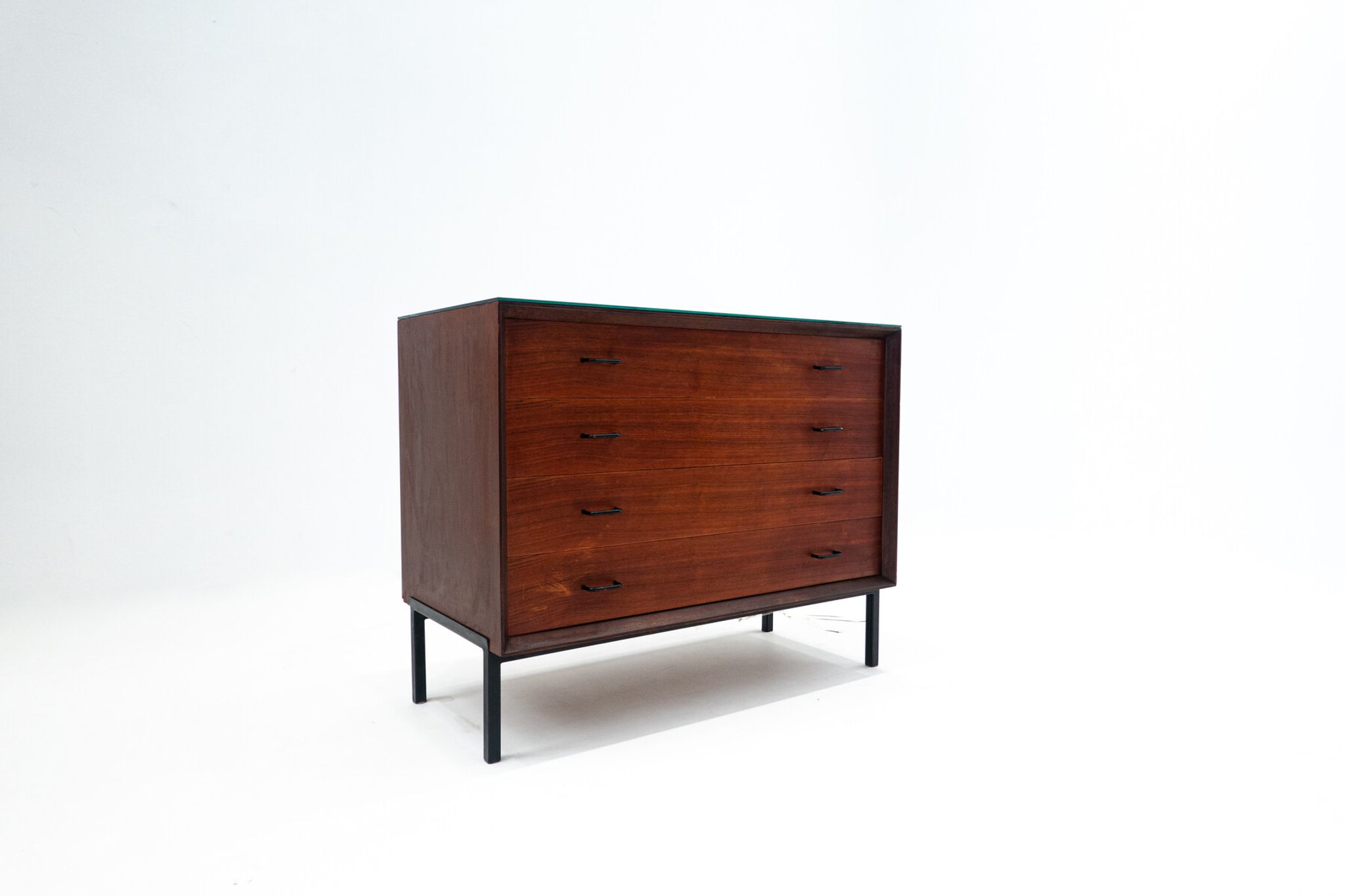 Mid-Century Modern Wooden Chest of Drawers, Italy, 1960s