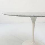 Tulip 120 cm marble dining table by Eero Saarinen for Knoll, 1970