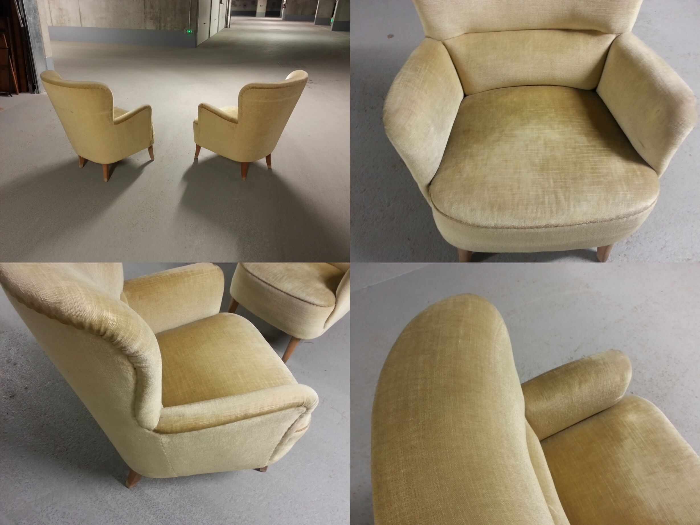 1/2 seat Shepherdess 50s 60s Theo Ruth for Artifort