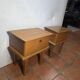 Pair of Scandinavian oak bedside tables, 1960s