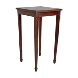 Square mahogany table and mahogany veneer