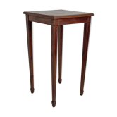 Table carrée en acajou et placage d'acajou