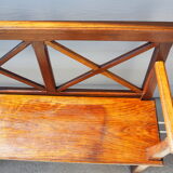 Solid oak bench