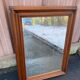 Vintage Scandinavian rectangular mirror in solid wood 75x55cm