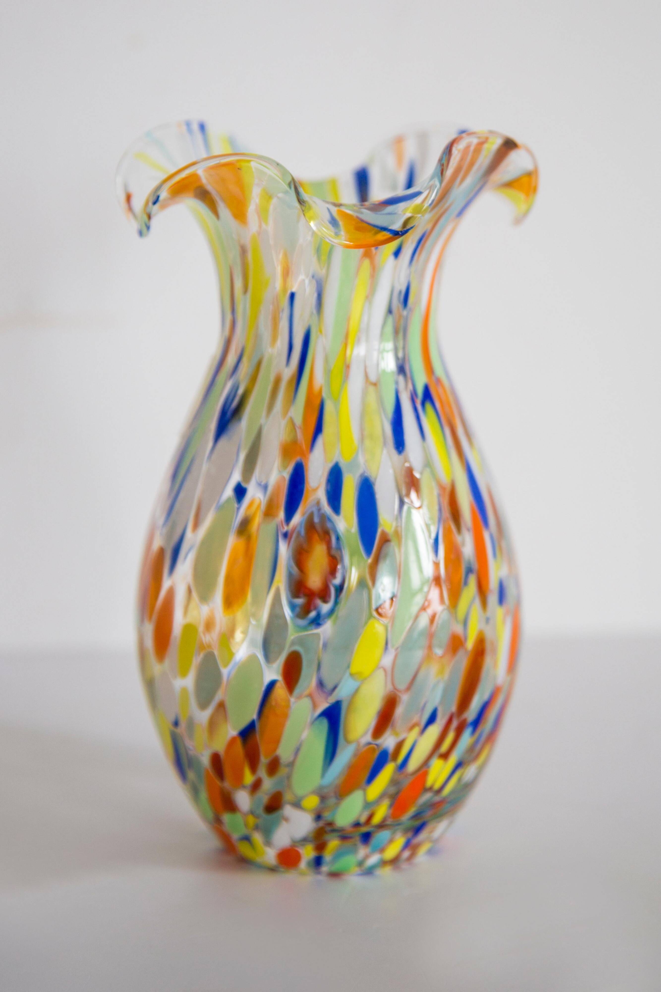 Small Vintage Murano Vase from the Mid-Century, Italy, 1960s